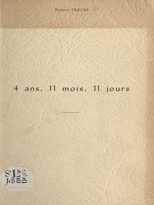 cover image of 4 ans, 11 mois, 11 jours
